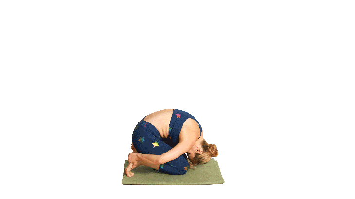 Coming into camel pose