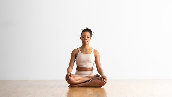 Woman in Half Lotus Pose