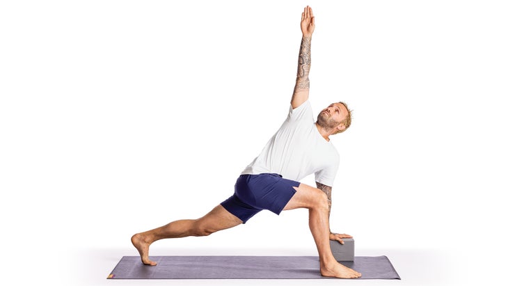 Calvin Corzine in an open twist from Low Lunge