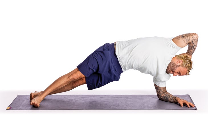 Calvin Corzine in Side Plank