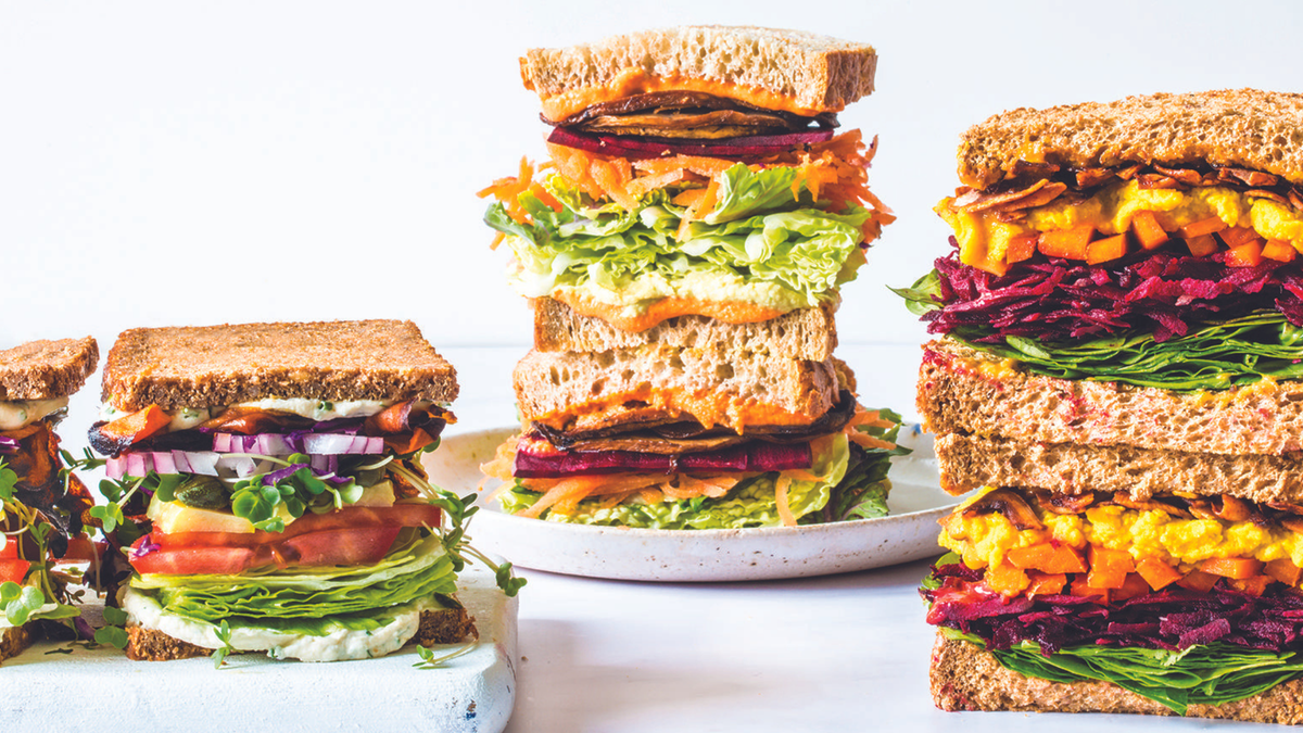 You'll Have These Plant-Based Rainbow Sandwiches On Repeat All Summer