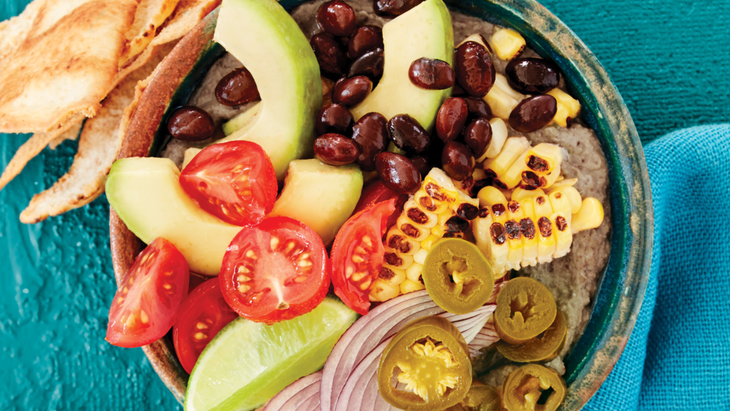 Black Bean Hummus Bowl Recipe
