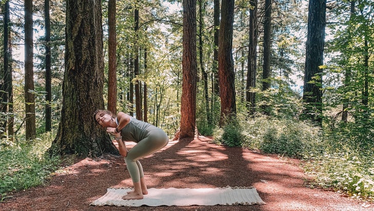 Twisted Chair Pose in Yoga