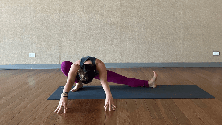 Woman doing Crow Pose