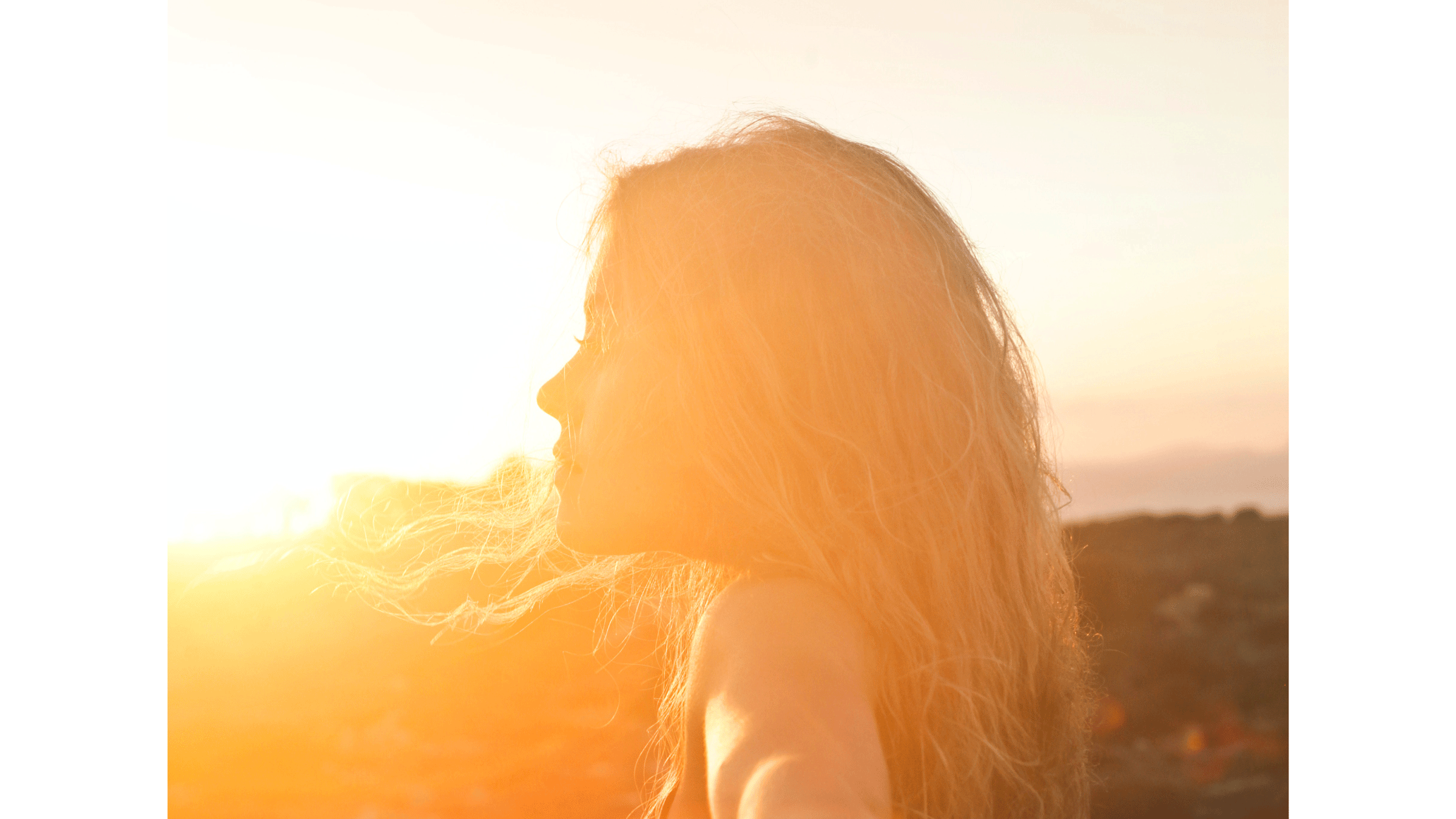 Woman at sunrise on Lions Gate August 8