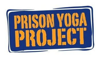 Prison Yoga Project logo in blue and orange