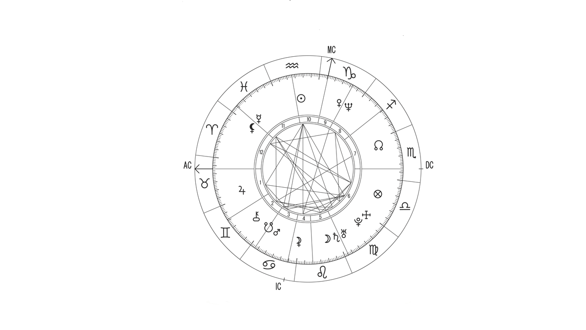 Natal or birth chart in astrology showing what is the meaning of houses in astrology