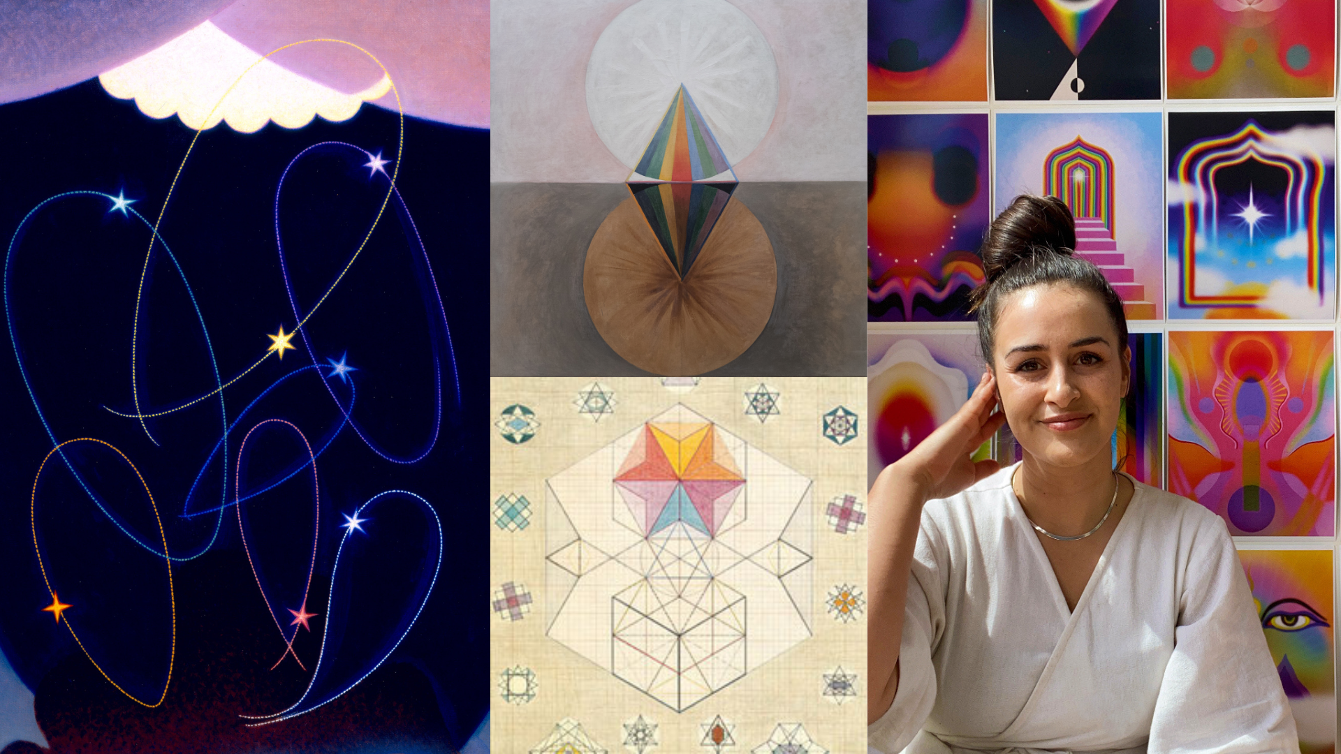 Meditation artwork created by women artists
